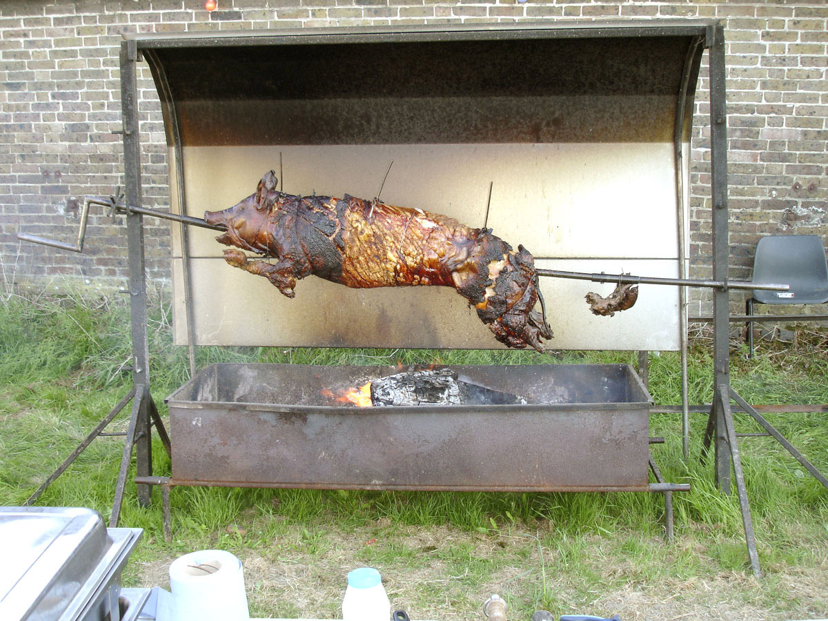 DIY hog roast machine for hire
